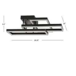 JONATHAN Y Turing 28.25" Metal Geometric LED Flush Mount Ceiling Light - Black 8 JONATHAN Y Turing 28.25" Metal Geometric LED Flush Mount Ceiling Light - Black -Jonathan Y Store GUEST 3ac76416 4ddc 4bdb 8066 c211d1eca2a6