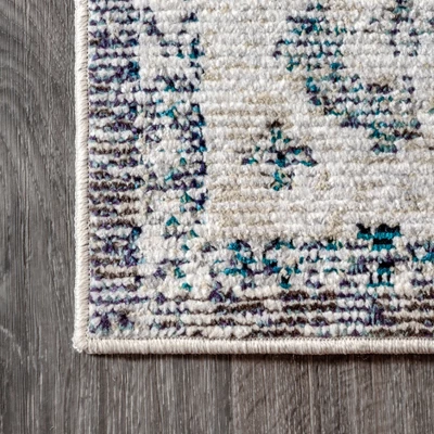 JONATHAN Y Cadiz Vintage Medallion Gray and Ivory Area Rug 5 JONATHAN Y Cadiz Vintage Medallion Gray and Ivory Area Rug - Image 3