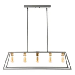 38" LED 5-Light Floyd Iron Adjustable LED Pendant Gray/Brass - JONATHAN Y 9 38" LED 5-Light Floyd Iron Adjustable LED Pendant Gray/Brass - JONATHAN Y -Jonathan Y Store GUEST 3fd03b19 4c25 4daf 895b 7b291c331687