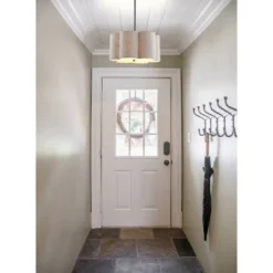 Jonathan Y 20" Adjustable Scalloped Metal Pendant Light - Oil Rubbed Bronze