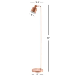 57" Metal Brandon Task Floor Lamp (Includes LED Light Bulb) Copper - JONATHAN Y 7 57" Metal Brandon Task Floor Lamp (Includes LED Light Bulb) Copper - JONATHAN Y -Jonathan Y Store GUEST 433cb7a7 16e6 4842 b736 d473b5f5e150