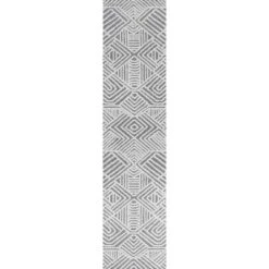 JONATHAN Y Jordan Art Deco Geometric High-Low Pile Indoor/Outdoor Rug