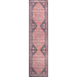 JONATHAN Y Dalyan Geometric Medallions Washable Area Rug