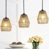 JONATHAN Y Ibiza 30" 3-Light Coastal Seagrass Island Pendant - Oil Rubbed Bronze -Jonathan Y Store GUEST 47d0cc8c 62a7 4d54 a0b6 f64fcfebf3df