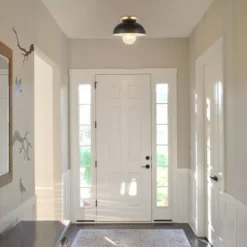 JONATHAN Y Paulina 8.5" Classic Industrial Iron LED Flush Mount -Jonathan Y Store GUEST 4991b914 c33d 4c6d bf88 7235eab03700