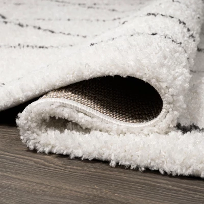 Catala Moroccan Diamond Shag Indoor Area Rug - JONATHAN Y 4 Catala Moroccan Diamond Shag Indoor Area Rug - JONATHAN Y - Image 2