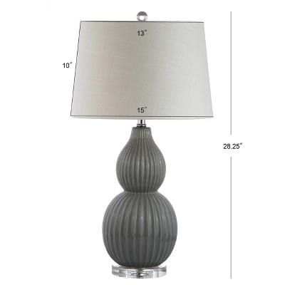 Jonathan Y 28.25" Ceramic Thatcher Table Lamp (Includes LED Light Bulb) 5 Jonathan Y 28.25" Ceramic Thatcher Table Lamp (Includes LED Light Bulb) - Image 3