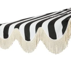 JONATHAN Y Beverly 9' Designer Scalloped Fringe Half Market Patio Umbrella -Jonathan Y Store GUEST 4a4e95b8 624b 42e6 9498 ab6415f4878a