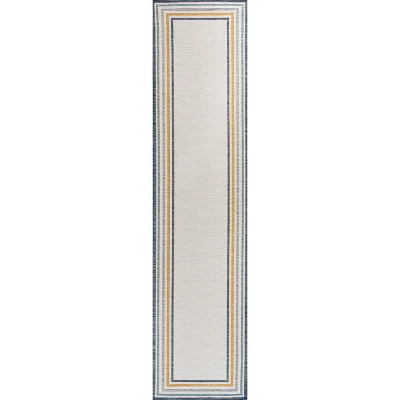 JONATHAN Y Pollux Classic Coastal Mitred Stripe Reversible Area Rug 3 JONATHAN Y Pollux Classic Coastal Mitred Stripe Reversible Area Rug