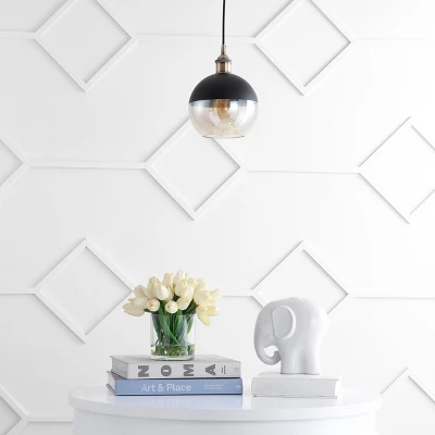 7.5" Metal Adjustable Nixon Drop Globe Pendant (Includes Energy Efficient Light Bulb) Brass - JONATHAN Y 4 7.5" Metal Adjustable Nixon Drop Globe Pendant (Includes Energy Efficient Light Bulb) Brass - JONATHAN Y - Image 2