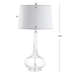 28.5" (Set Of 2) Bette Glass Teardrop Table Lamp (Includes LED Light Bulb) - JONATHAN Y -Jonathan Y Store GUEST 4e6d8e94 0d04 46e5 a91d f9d7de4afe00