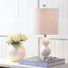 JONATHAN Y Bailey 19" Capiz Seashell Table Lamp with LED Light Bulb