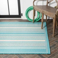 Haynes Modern Double Stripe Indoor/Outdoor Area Rug - JONATHAN Y -Jonathan Y Store GUEST 5139aedc 3c80 491f 9383 90abd89331ce