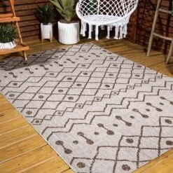 JONATHAN Y Nokat Modern Bohemian Moroccan Inspired Indoor/Outdoor Rug -Jonathan Y Store GUEST 51ff5f67 124f 42f4 bb26 c540f8037aab