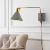 JONATHAN Y 20.5" Mid-Century LED Swing Arm Wall Sconce with USB Charging Port 1 JONATHAN Y 20.5" Mid-Century LED Swing Arm Wall Sconce with USB Charging Port -Jonathan Y Store GUEST 53308704 c77f 467a 8c69 8d64822759a0