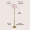 JONATHAN Y Evelyn Crystal and Brass Metal LED Floor Lamp with Linen Shade -Jonathan Y Store GUEST 58c6bfd9 d3d9 4c38 b2fb 1a60e453f3cb