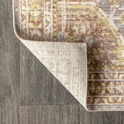 JONATHAN Y Petras Modern Ornate Medallion Distressed Area Rug 4 JONATHAN Y Petras Modern Ornate Medallion Distressed Area Rug - Image 2