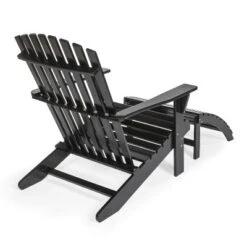 JONATHAN Y Saranac Traditional Acacia Wood Adirondack Chair with Detachable Ottoman -Jonathan Y Store GUEST 5ada5b98 7036 4a15 b2e9 d583ff44855a