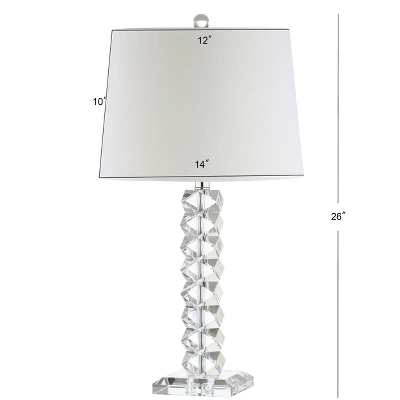 JONATHAN Y Crystal Julia 25.5" Table Lamp with LED Bulb - Clear 5 JONATHAN Y Crystal Julia 25.5" Table Lamp with LED Bulb - Clear - Image 3