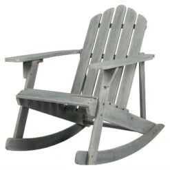 JONATHAN Y Kiawah Classic Acacia Wood Outdoor Adirondack Rocking Chair -Jonathan Y Store GUEST 5db177e2 8277 4c59 a856 5067f7328306