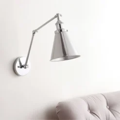 JONATHAN Y 7" Adjustable Arm Metal Rover Wall Sconce with LED Bulb - Silver 7 JONATHAN Y 7" Adjustable Arm Metal Rover Wall Sconce with LED Bulb - Silver -Jonathan Y Store GUEST 5f0df748 f493 4832 8397 cac1a65e4562