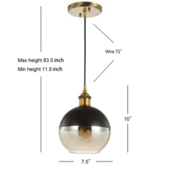 7.5" Metal Adjustable Nixon Drop Globe Pendant (Includes Energy Efficient Light Bulb) Brass - JONATHAN Y 9 7.5" Metal Adjustable Nixon Drop Globe Pendant (Includes Energy Efficient Light Bulb) Brass - JONATHAN Y -Jonathan Y Store GUEST 5ffd2267 59c8 4fa1 9949 787c69a6bbf9