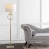 60" Marble Haines Modern Circle Floor Lamp (Includes LED Light Bulb) Gold - JONATHAN Y -Jonathan Y Store GUEST 6464351e 04b8 4b2b abb2 2ffe5af0bcac