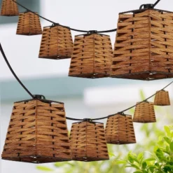 JONATHAN Y Quinn 10-Light Bamboo Shaded String Lights - 10 ft. 12 JONATHAN Y Quinn 10-Light Bamboo Shaded String Lights - 10 ft. -Jonathan Y Store GUEST 64e84b1d 2d99 4ed1 993c 9a450fb91c7d