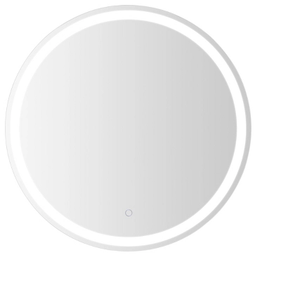 Dane 27" Round Frameless Anti-Fog Aluminum Front/Back-lit Tri-color LED Bathroom Vanity Mirror With Smart Touch Control - JONATHAN Y 5 Dane 27" Round Frameless Anti-Fog Aluminum Front/Back-lit Tri-color LED Bathroom Vanity Mirror With Smart Touch Control - JONATHAN Y - Image 3