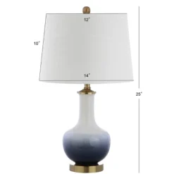 Jonathan Y 25" Ceramic & Brass Gradient Teardrop Table Lamp with LED Bulb -Jonathan Y Store GUEST 66d88602 d3f7 4227 964f 4f8da708c179