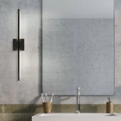 JONATHAN Y Makena 28" LED Dimmable Black Metal Wall Sconce Modern Vanity Fixture -Jonathan Y Store GUEST 681c346d 9e2e 4d3a 9ee9 5137f20ab590