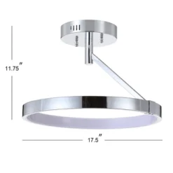 JONATHAN Y Owen 17.5" Metal Dimmable Semi Flush Mount Ceiling Light - Chrome 8 JONATHAN Y Owen 17.5" Metal Dimmable Semi Flush Mount Ceiling Light - Chrome -Jonathan Y Store GUEST 6a642ed8 d5ab 46c6 a351 2724931ea9ef