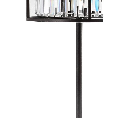 63.375" Metal/Crystal Bevin Floor Lamp (Includes LED Light Bulb) Black - JONATHAN Y 4 63.375" Metal/Crystal Bevin Floor Lamp (Includes LED Light Bulb) Black - JONATHAN Y - Image 2