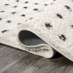 JONATHAN Y Pele Modern Geometric Dot Shag Indoor Area Rug -Jonathan Y Store GUEST 7024d691 8b54 44ce ae8a c3887c2c7d15