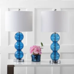 JONATHAN Y Bella 27" Cobalt Glass Triple-Sphere Table Lamps (Set of 2) 6 JONATHAN Y Bella 27" Cobalt Glass Triple-Sphere Table Lamps (Set of 2) -Jonathan Y Store GUEST 72c9ff2d eafa 4593 a1e5 c8b05bef7117