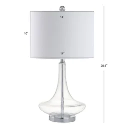 25.5" (Set Of 2) Cecile Glass Teardrop Table Lamp (Includes Energy Efficient Light Bulb) - JONATHAN Y 7 25.5" (Set Of 2) Cecile Glass Teardrop Table Lamp (Includes Energy Efficient Light Bulb) - JONATHAN Y -Jonathan Y Store GUEST 74b2f4b5 4446 4916 82ac 923c4e2c4626