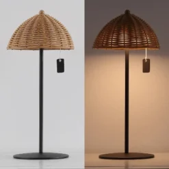 JONATHAN Y Tilly Modern Coastal Indoor/Outdoor Wicker Rechargeable Table Lamp -Jonathan Y Store GUEST 75b18276 28c5 47ef 8aa0 fe066ed6aa3d
