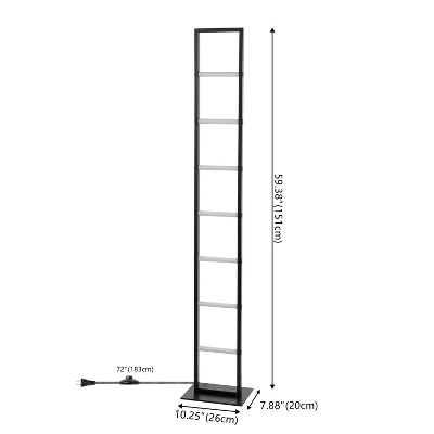 59.3" JONATHAN Y Ivan Minimalist Modern Iron Ladder Dimmable Integrated LED Floor Lamp: ETL Listed, 3000K 10 59.3" JONATHAN Y Ivan Minimalist Modern Iron Ladder Dimmable Integrated LED Floor Lamp: ETL Listed, 3000K - Image 8