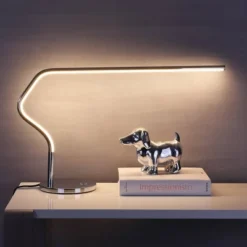 JONATHAN Y Julian 15" Contemporary LED Task Lamp in Silver