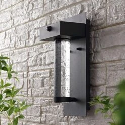 JONATHAN Y Horizone 5.5" Minimalist Iron & Seeded Glass Outdoor Sconce with Dusk-to-Dawn Sensor -Jonathan Y Store GUEST 79c9fe31 4f90 44c7 a819 6264fdc0b301