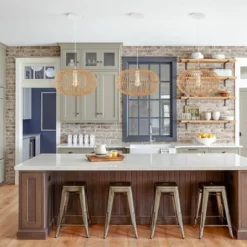 17.5" 1-Light Leo Farmhouse Coastal Rattan LED Pendant Brown - JONATHAN Y 25 17.5" 1-Light Leo Farmhouse Coastal Rattan LED Pendant Brown - JONATHAN Y -Jonathan Y Store GUEST 7acac195 1bb9 4729 ba3e d1995ec91c61