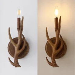 JONATHAN Y Cody 5.5" Faux Antler LED Wall Sconces - Set of 2 -Jonathan Y Store GUEST 7bd157a4 9602 48eb 8f30 03860c844553