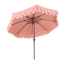 JONATHAN Y Tracy 9 Ft. Classic Mid-Century Scalloped Fringe Market Patio Umbrella -Jonathan Y Store GUEST 7cc9f923 028c 4e8b a3b3 eb31fac9d18f
