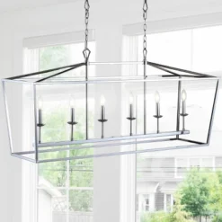 Jonathan Y 49" LED Metal Pagoda Linear Lantern Pendant -Jonathan Y Store GUEST 7d6da801 899e 420e bb4a 0051e77fd70f