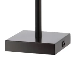 (Set Of 2) 25.5" 2-Light Austin Farmhouse Industrial Table Lamp With USB Charging Oil Rubbed Bronze (Includes LED Light Bulb) - JONATHAN Y -Jonathan Y Store GUEST 7db90910 97ce 4f3f bd9f 93ef97000156