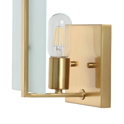 JONATHAN Y Mila 5.5" Modern Art Deco LED Wall Sconce, Brass Gold (Set of 2) 9 JONATHAN Y Mila 5.5" Modern Art Deco LED Wall Sconce, Brass Gold (Set of 2) - Image 7