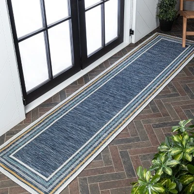 JONATHAN Y Pollux Classic Coastal Mitred Stripe Reversible Area Rug 7 JONATHAN Y Pollux Classic Coastal Mitred Stripe Reversible Area Rug - Image 5