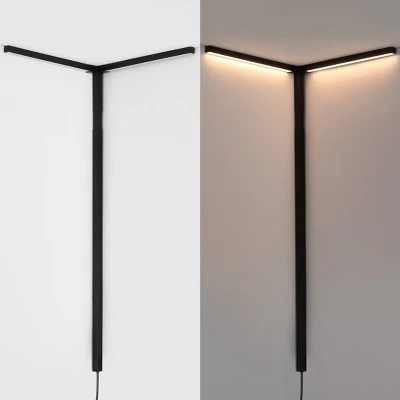 JONATHAN Y Madsen 18.25" 2-Light Minimalist Iron Integrated Plug-In LED Sconce For Ceiling Corner: ETL Listed, Metal Body, No Shade 8 JONATHAN Y Madsen 18.25" 2-Light Minimalist Iron Integrated Plug-In LED Sconce For Ceiling Corner: ETL Listed, Metal Body, No Shade - Image 6
