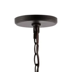 13.5" 3-Light Bee Modern Farmhouse Iron/Glass LED Pendant Oil Rubbed Bronze/Clear - JONATHAN Y -Jonathan Y Store GUEST 84a58899 f762 490d a012 a7c502c4b7fb