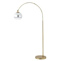 JONATHAN Y Nora 71" Coastal Vintage Iron LED Floor Lamp - Gold -Jonathan Y Store GUEST 8558267d 8127 4867 8cdc 0ec0d299962b